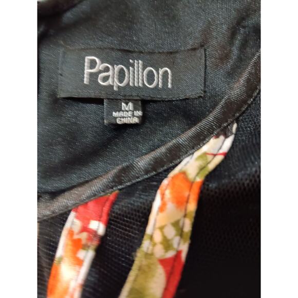 PAPILLON Midi Dress M (READ) Full Skirt Feminine Special Event Artsy Whimsigoth - Picture 10 of 15